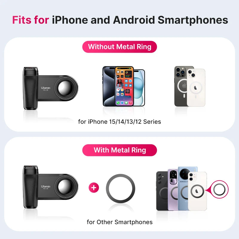 Ulanzi MA35 MagSafe Bluetooth Shutter Smartphone Camera Handle