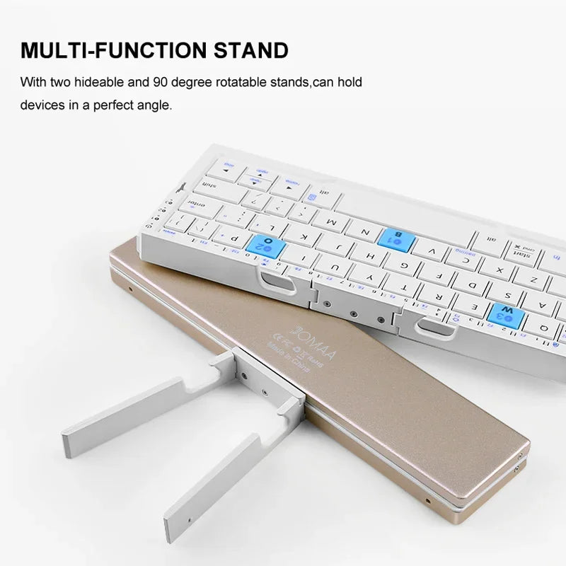 1-2Jomaa Foldable Bluetooth Keyboard Rechargeable Keyboard Mini