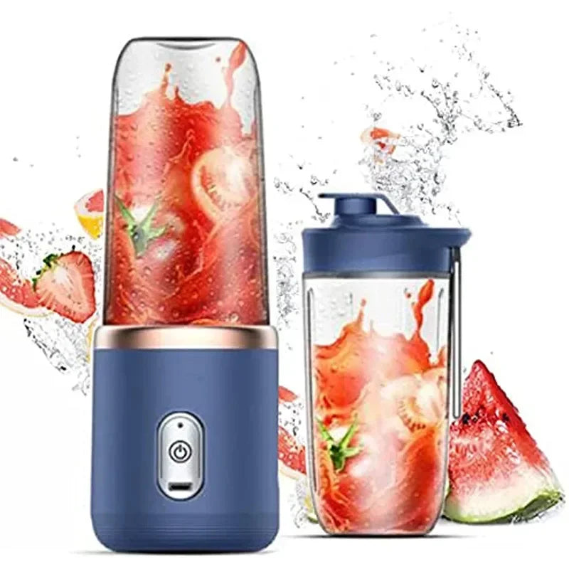 1set-New portable juicer with 2 cups, USB rechargeable mini blender, fresh juicer cup, personal sized smoothie blender