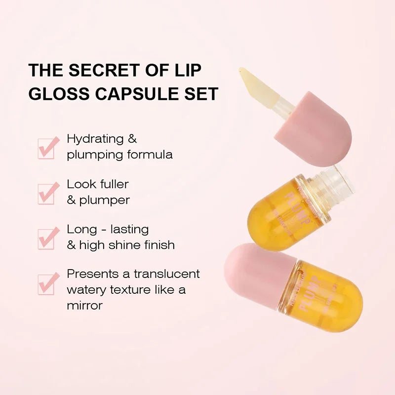 Long Lasting Lip Plumper Oil Instant Volumising Enhancer Collagen Lips Volume Lipgloss Sexy Cosmetic Volume Increases Lip Serum