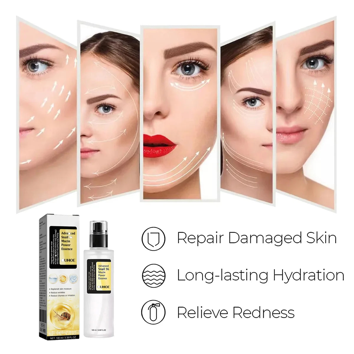 Anti-Wrinkle Essence Face Cream Repairing Moisturizing Lift Firm Anti-Aging Fade Fine Lines Acne Treatment Brightening Skin Care