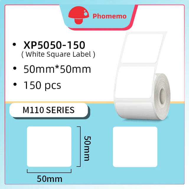 Phomemo M110 Self-adhesive Smart Thermal Label Printer for Business,Barcode Label, Price Tag, Address Wireless Sticker Printer