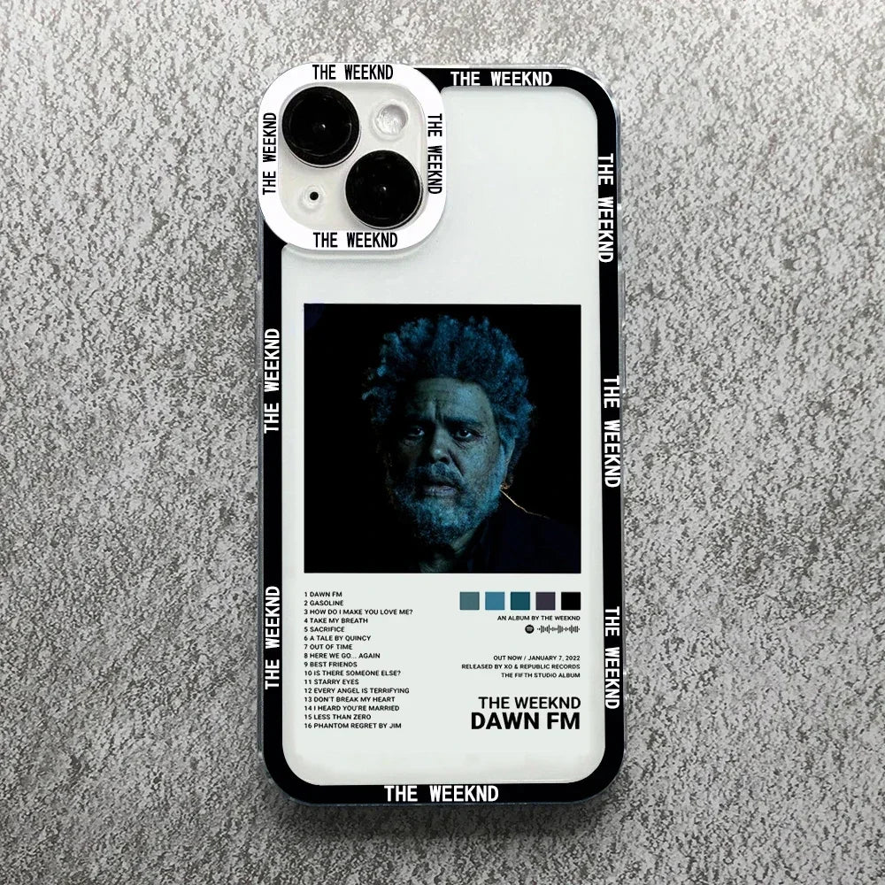 The Weeknd XO Minimalist Poster Phone Case For iPhone 16 15 11 13 12 14 Pro MAX Mini SE 8 7 Plus Cover Transparent Fundas Coque