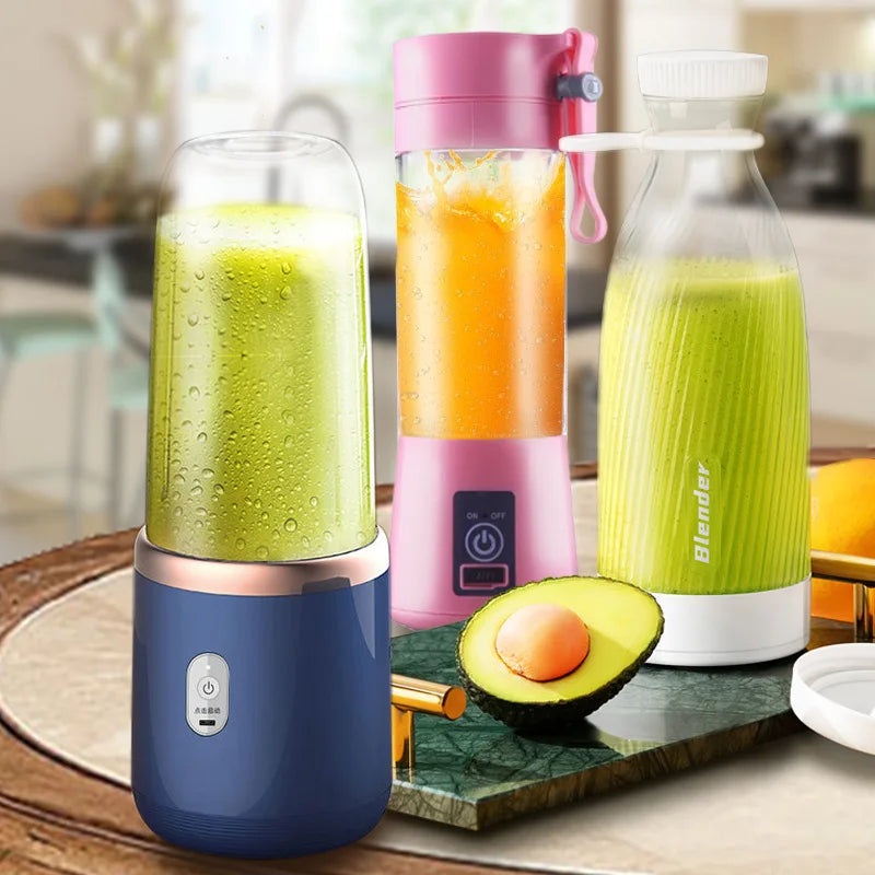 With 2 cups 1set-New portable juicer , USB rechargeable mini blender, fresh juicer cup, personal sized smoothie blender