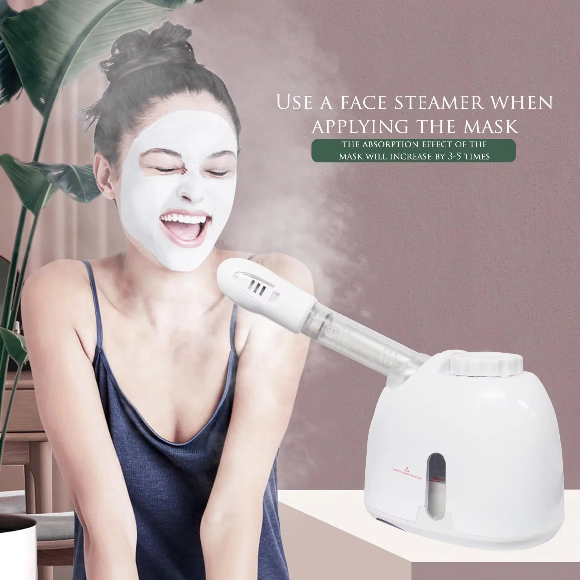 K33S Facial Steamer Home Face Nano Deep Hydration Hot Cold Dual-Use Spray Steam Salon Home Spa Skin Care Home Beauty Instrument