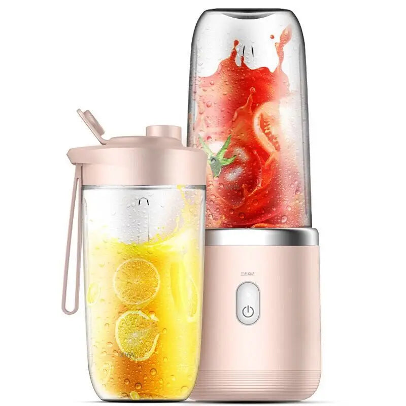 With 2 cups 1set-New portable juicer , USB rechargeable mini blender, fresh juicer cup, personal sized smoothie blender