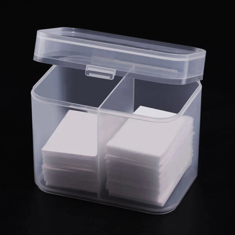 Portable Storage Box Nail Accessoires Wipes Cotton Pads Swab Rods Container Case Nail Art Toos Organizer