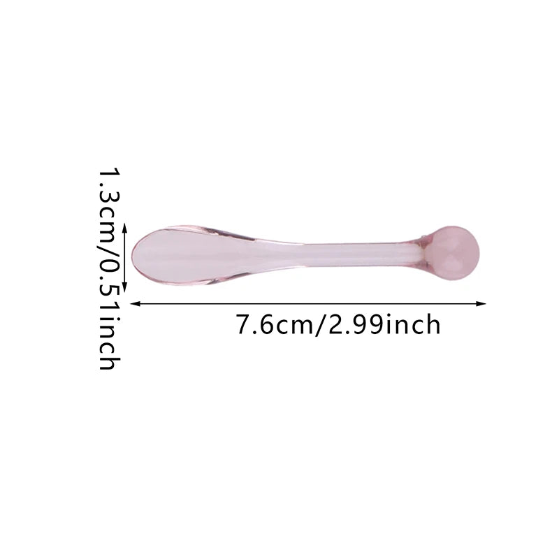 5pcs Eye Cream Applicator Spoon Roller Transparent Massage Stick Cosmetic Spatulas Wrinkle Facial Mask Skin Care Plastic Spoon