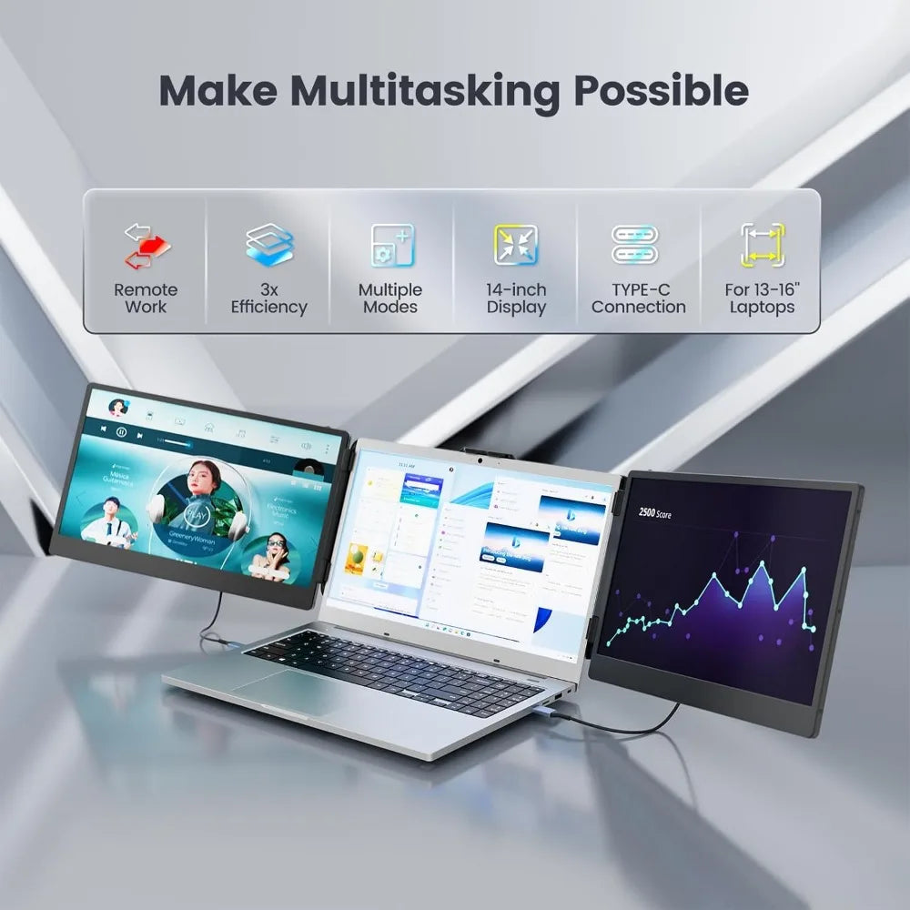 1-1 Laptop Screen Extender, 14” Full HD