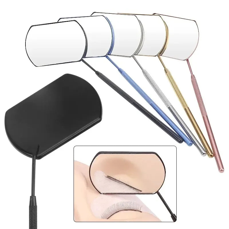 PCs Lash Extension Mirror Eyelash Extension Grafting Tools Stainless Steel Multifunction Checking Lash Mirror Beauty Makeup