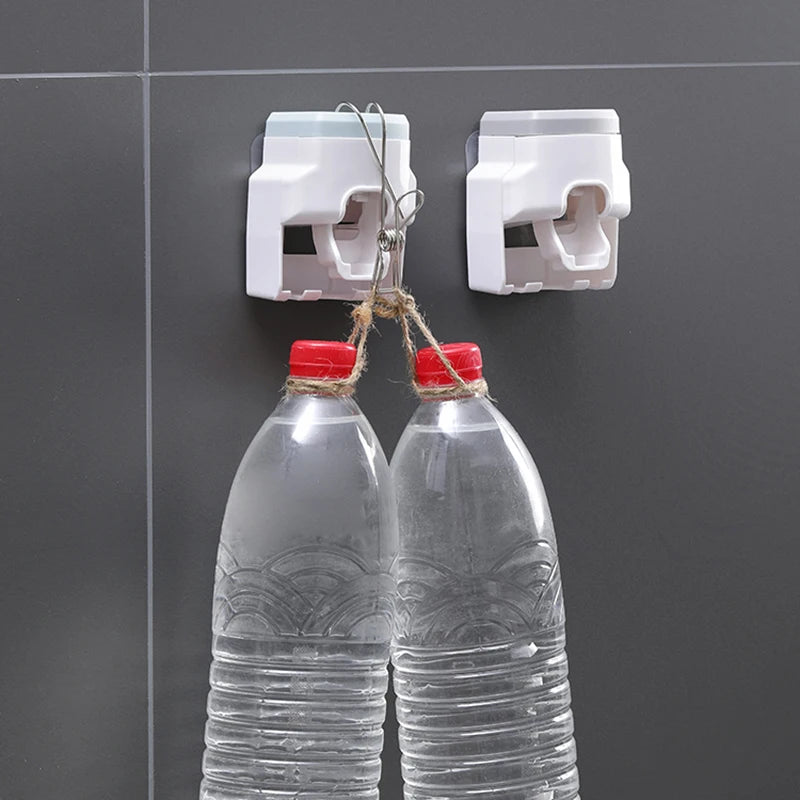 WIKHOSTAR Creative Lazy Automatic Toothpaste Dispenser Toothpaste Squeezer Toothbrush Holder Bathroom Accessories Storage Rack