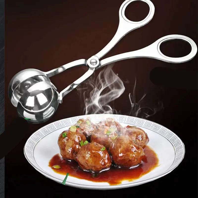 Set Of Meatball Maker Fish Ball Shrimp Ball Round Rice Ball Maker Stainless Steel Easy To Clean Kitchen Gadgets