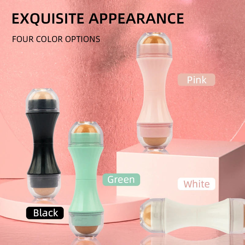 Natural Volcanic Face Roller Absorbing 2 in 1 Oil Control Matte Makeup Skin Care Tool Facial Cleaning Oil Absorption Roller Ball