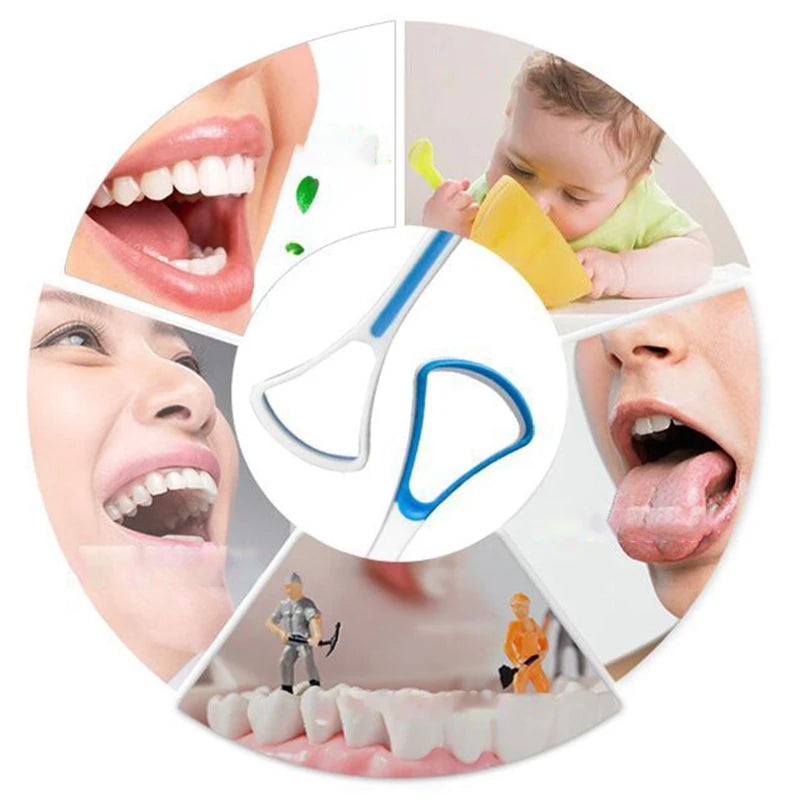Tongue Scraper Cleaner for Adult Kid,Tongue Brush for Fresh Breath Dental Eliminate Bad Breath in Seconds Oral Care Tool