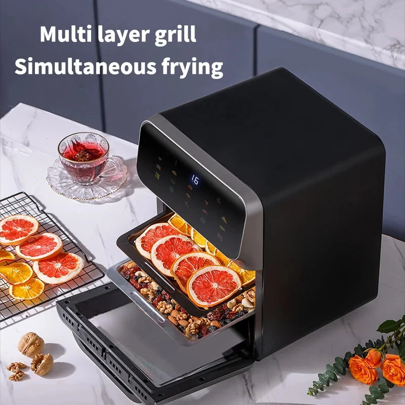 1-3 10L Large Capacity Electric Air Fryers Oil-free Automatic