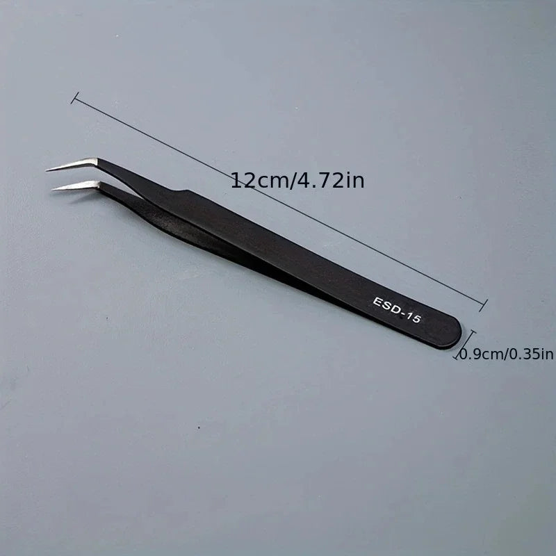 1PC Stainless Steel Curved Straight Eyebrow False Eyelash Tweezers Nail Art Extension Makeup Tool Eeyelashes Tweezers