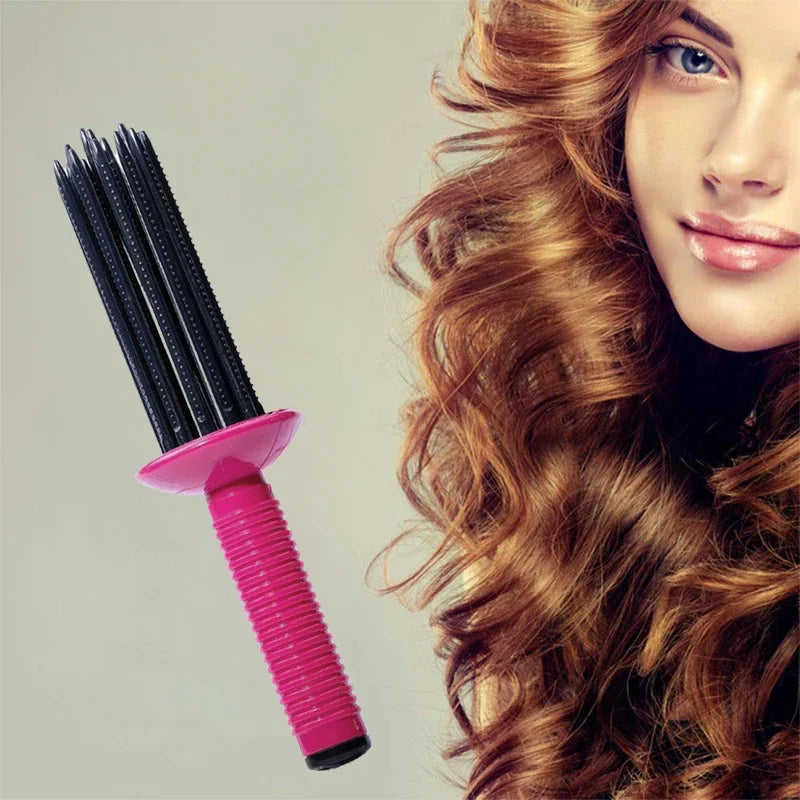 Air Volume Hair Fluffy Styling Curler Comb Hair Curler Comb Heatless Curling Roller Hair Styling Tools For Women roll comb