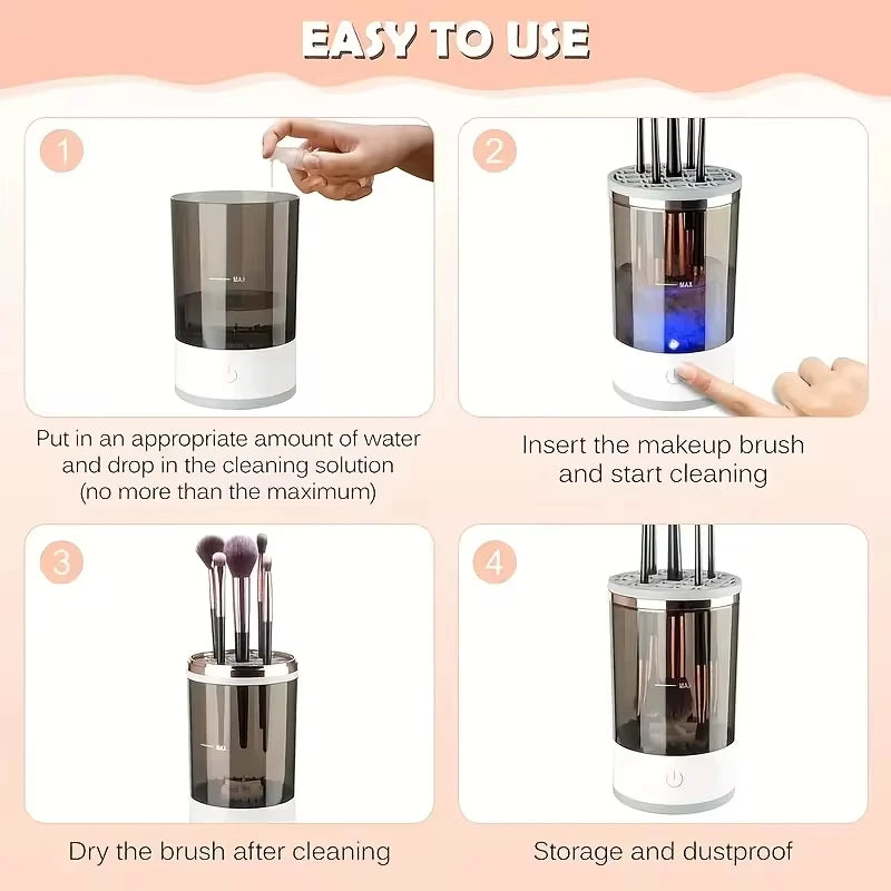 3 In 1 Electric Makeup Brush Cleaner USB Plug Portable Eyeshadow Brush Holder Holder Tools and Dryer Beauty Makeup Tools