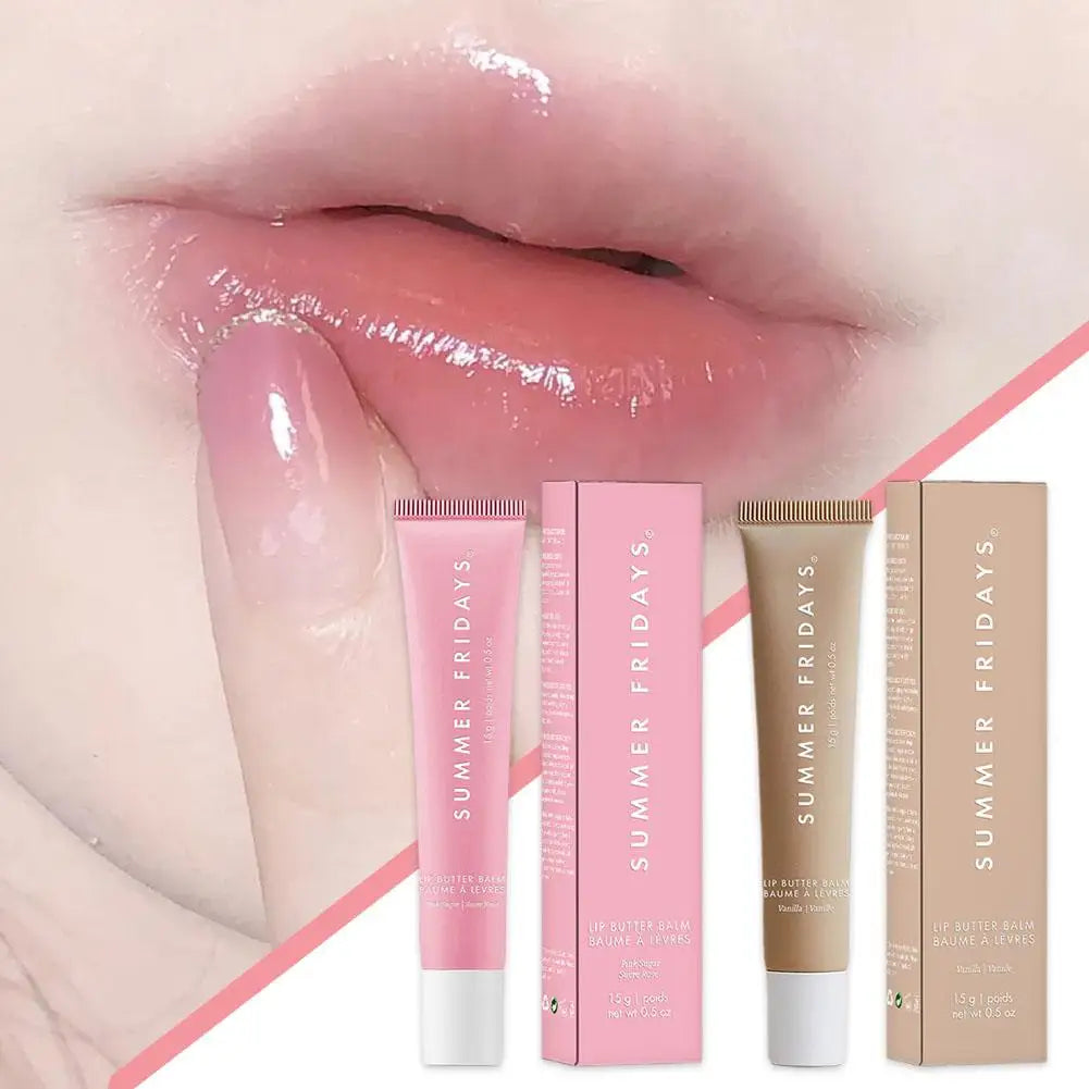 Summer Fridays Lip Balm Deep Moisturizing Glaze Smoothing Lip Lines Long-Lasting Nourishment Lip Balm, Daily Makeup Lip Care