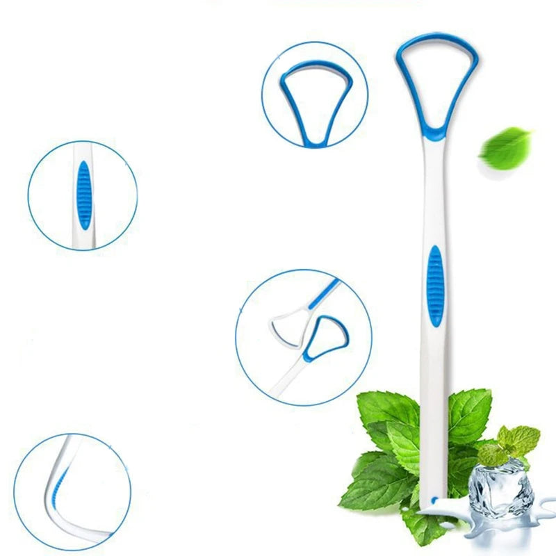 Tongue Scraper Cleaner for Adult Kid,Tongue Brush for Fresh Breath Dental Eliminate Bad Breath in Seconds Oral Care Tool