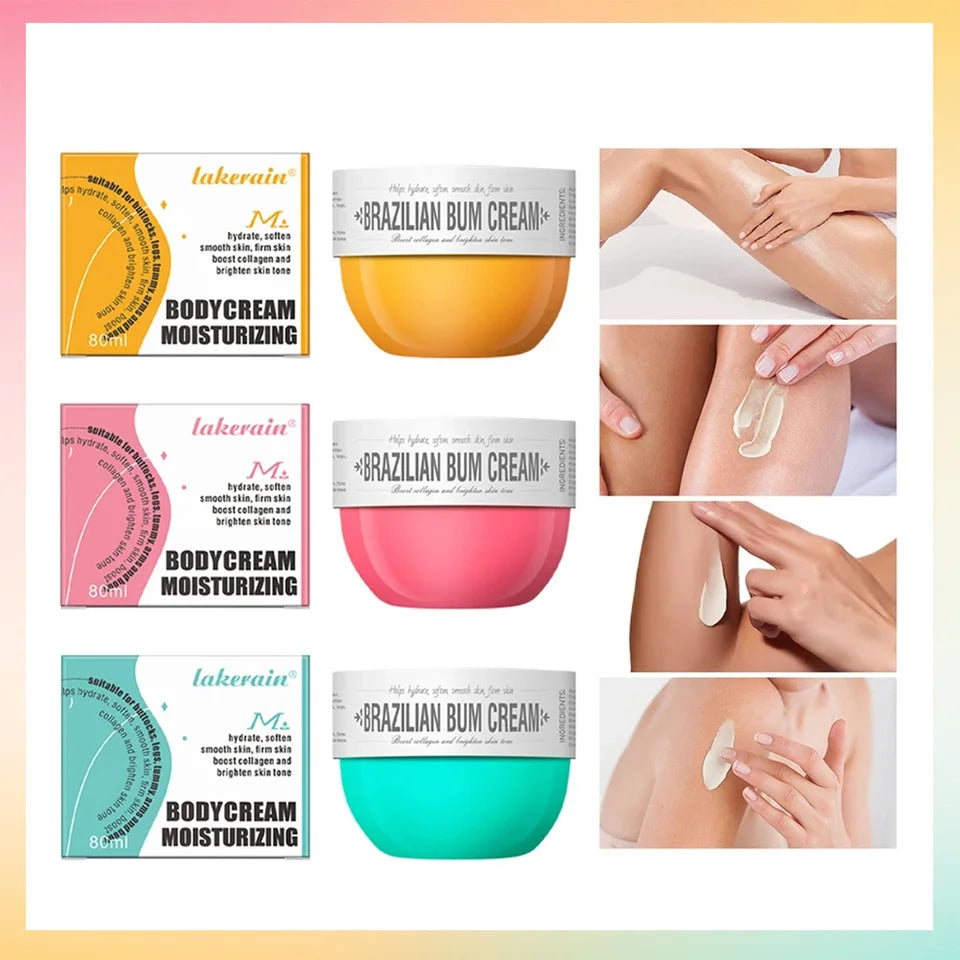 Bady Cream Hip Buttock Care Cream MoisturizingFirming Body Massager Gel Caramel Vanilla Floral ButtCare 80g