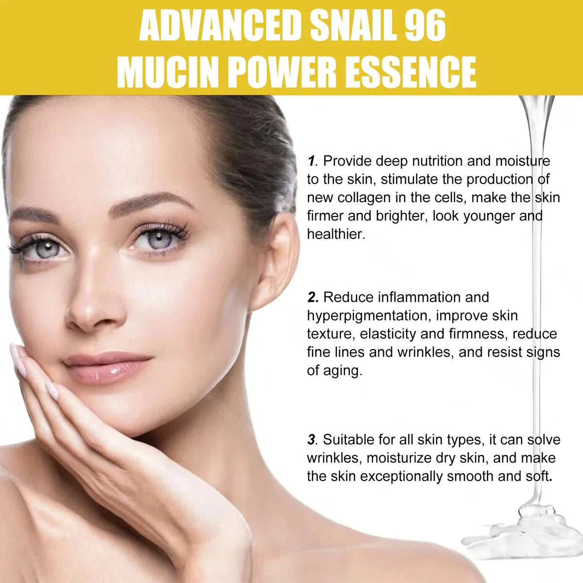 Anti-Wrinkle Essence Face Cream Repairing Moisturizing Lift Firm Anti-Aging Fade Fine Lines Acne Treatment Brightening Skin Care