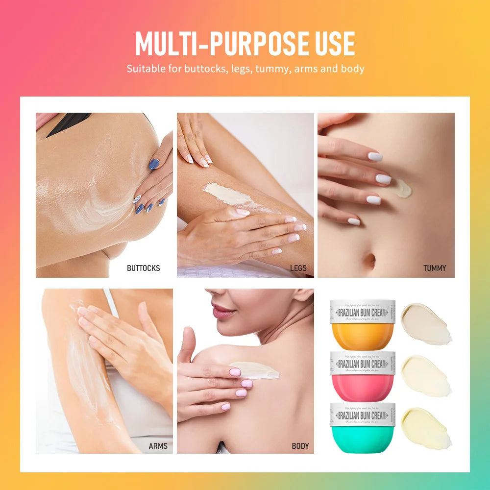 Bady Cream Hip Buttock Care Cream MoisturizingFirming Body Massager Gel Caramel Vanilla Floral ButtCare 80g